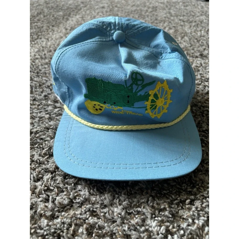 Vtg K‎ Products John Deere 1929 Wide Tread Tractors SnapBack Hat Cap USA Expo IV